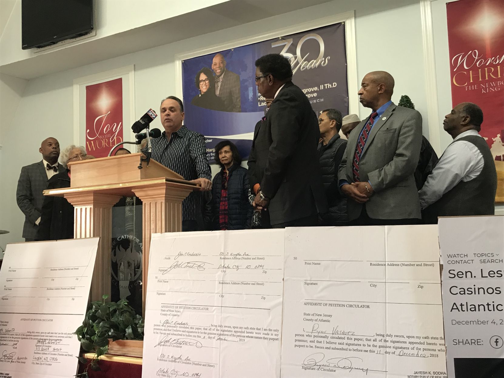 Atlantic City petition press conference